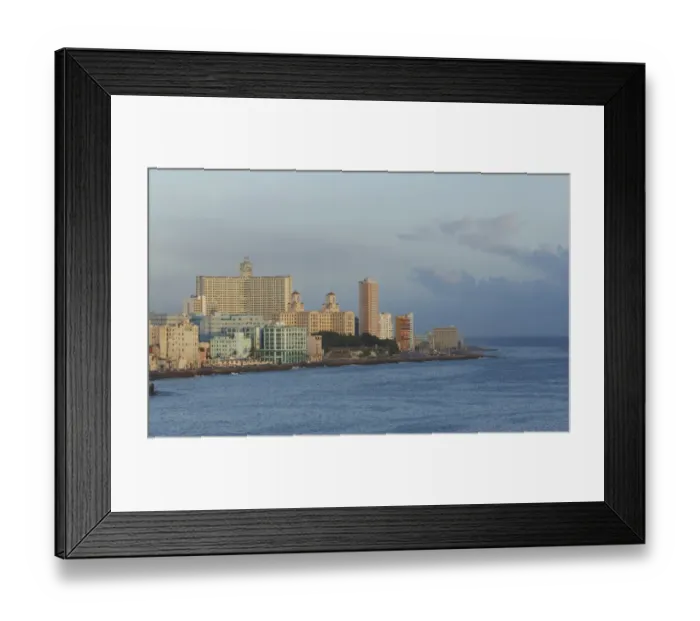 Framed Print : Havana city skyline and ocean, Havana, Cuba Framed Print : Havana city skyline and ocean, Havana, Cuba