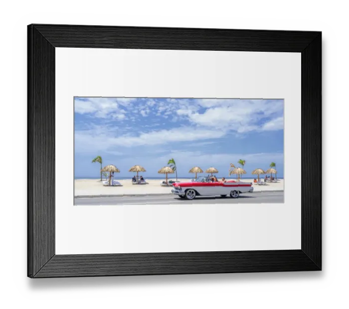 Framed Print : Beach in Old Havana Framed Print : Beach in Old Havana