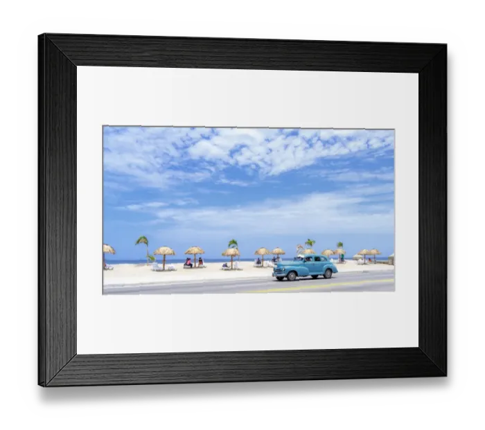 Framed Print : Beach in Old Havana Framed Print : Beach in Old Havana