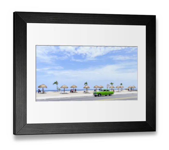 Framed Print : Man made Beach on The Malecon Framed Print : Man made Beach on The Malecon