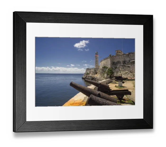 Framed Print : Old rusty cannons at El Morro fortress Framed Print : Old rusty cannons at El Morro fortress