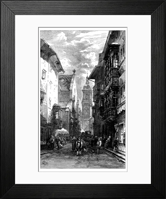 Framed Print : Antique illustration of Switzerland: Saint Gall / St. Gallen Framed Print : Antique illustration of Switzerland: Saint Gall / St. Gallen