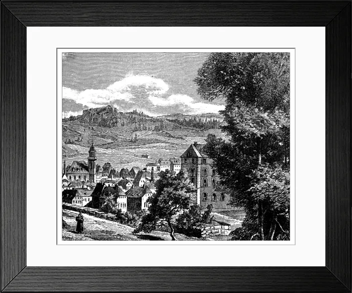 Framed Print : Antique illustration of Switzerland: La Chaux-de-Fonds Framed Print : Antique illustration of Switzerland: La Chaux-de-Fonds