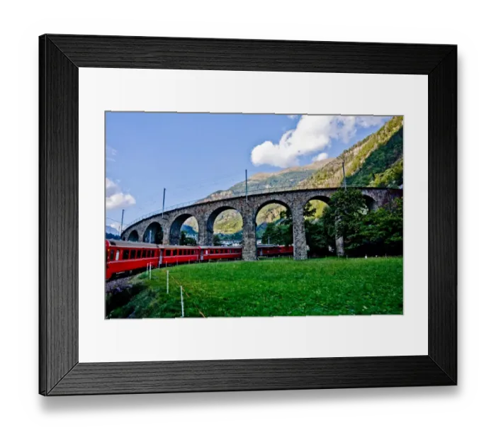 Framed Print : Brusio. Circle-Flyover, RhAÔé¼tische Bahn, Kreisviadukt, Raetian, railway Framed Print : Brusio. Circle-Flyover, RhAÔé¼tische Bahn, Kreisviadukt, Raetian, railway