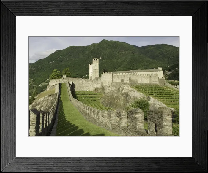 Framed Print : Switzerland, Ticino, Bellinzona, Castelgrande Framed Print : Switzerland, Ticino, Bellinzona, Castelgrande