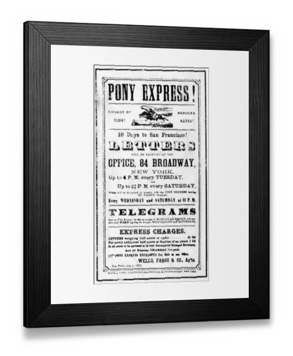 Framed Print : Pony Express Framed Print : Pony Express