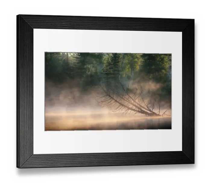 Framed Print : Morning fog on lake Framed Print : Morning fog on lake
