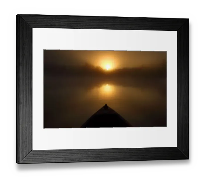 Framed Print : Kayak at sunrise Framed Print : Kayak at sunrise