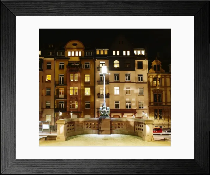 Framed Print : Houses in Frankfurt Framed Print : Houses in Frankfurt