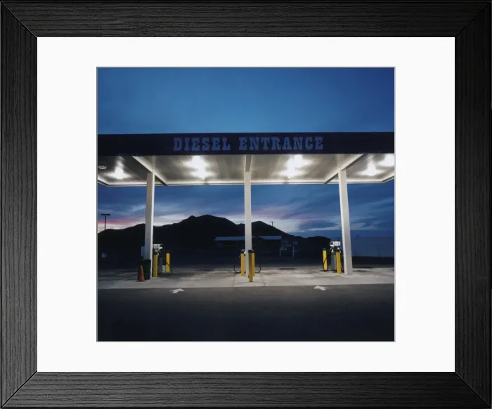 Framed Print : Gas Station at Sunset Framed Print : Gas Station at Sunset