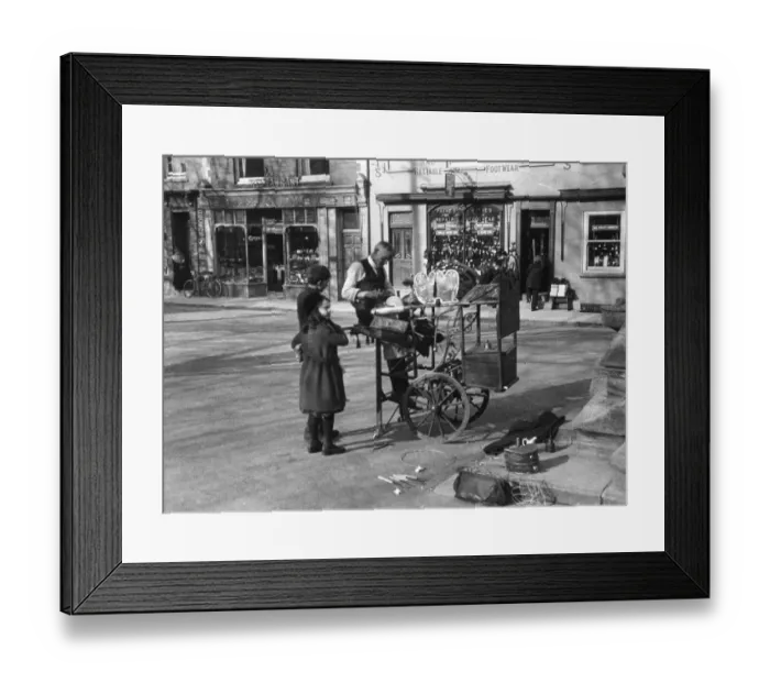 Framed Print : Knife Grinder Framed Print : Knife Grinder
