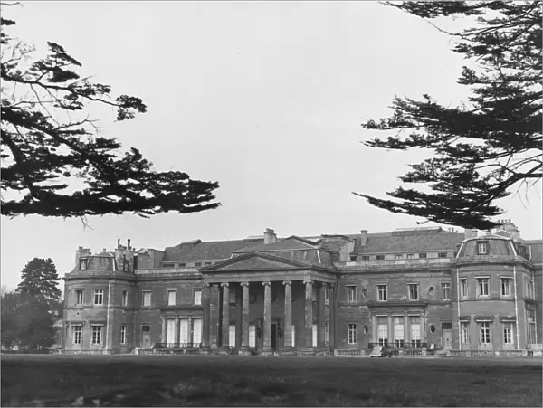 Luton Hoo. April 1950: The outside of Luton Hoo in Bedfordshire which houses