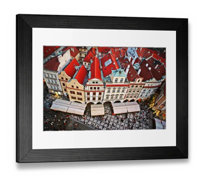 Framed Print : Prague Old Town Square from the Astronomical Clock Framed Print : Prague Old Town Square from the Astronomical Clock