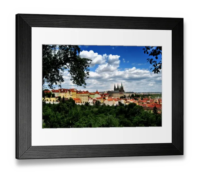 Framed Print : View of Prague Castle and the City Framed Print : View of Prague Castle and the City