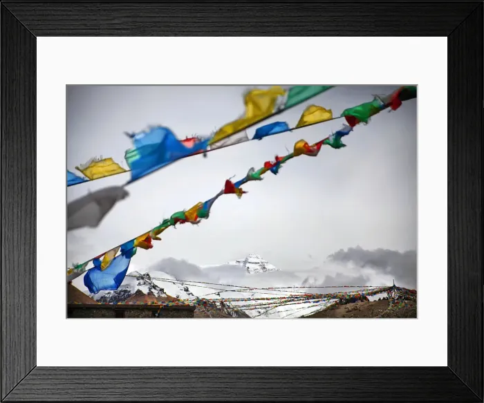 Framed Print : Peak of Mount Everest above clouds Framed Print : Peak of Mount Everest above clouds
