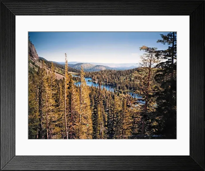 Framed Print : View of Twin Lakes Framed Print : View of Twin Lakes
