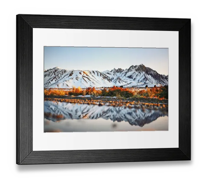 Framed Print : Eastern sierra mountains at sunset Framed Print : Eastern sierra mountains at sunset