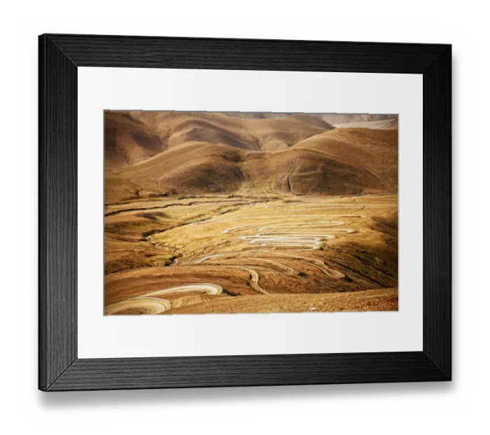Framed Print : Friendship highway winding mountain road tibet Framed Print : Friendship highway winding mountain road tibet