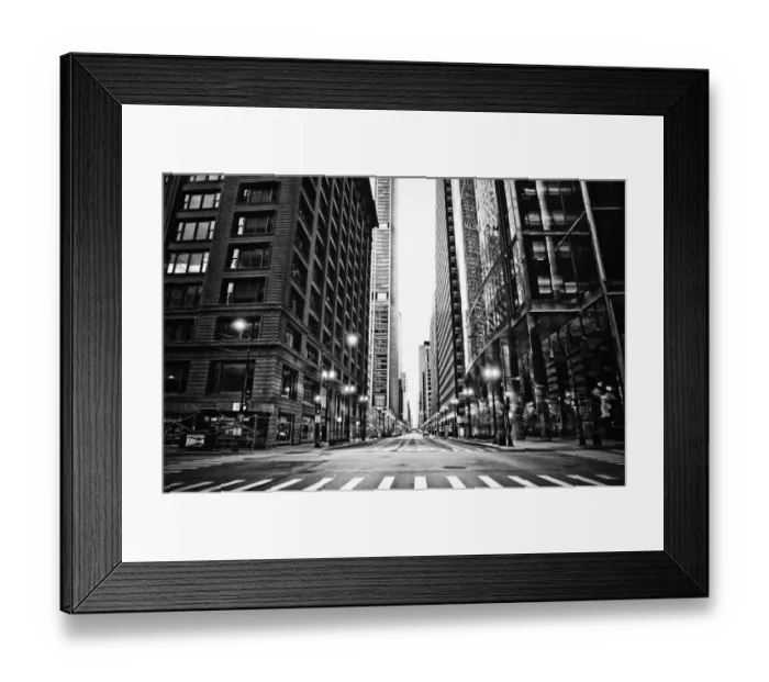 Framed Print : Urban Chicago city Intersection of streets Framed Print : Urban Chicago city Intersection of streets
