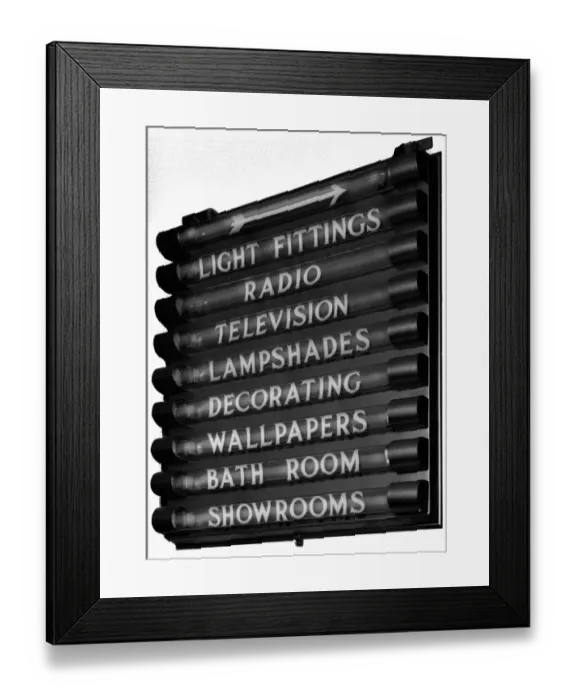 Framed Print : Store Sign Framed Print : Store Sign