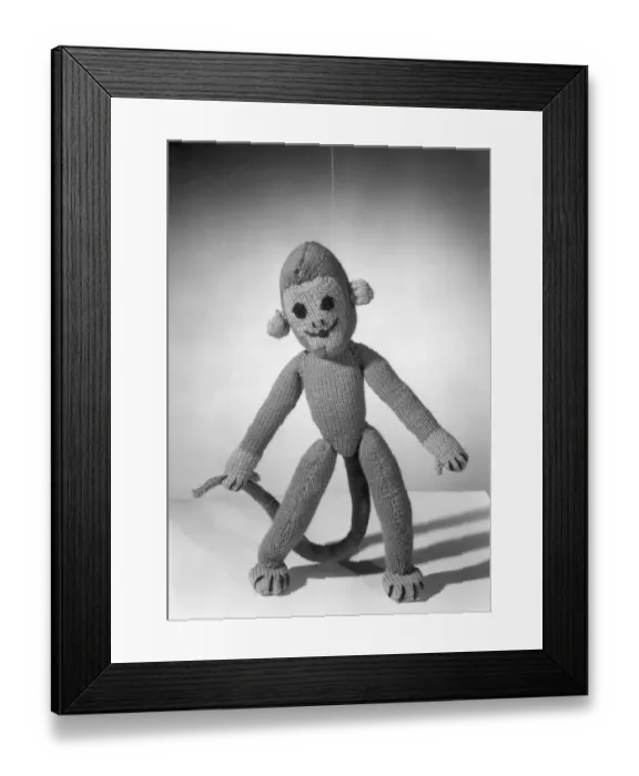 Framed Print : Knitted Monkey Framed Print : Knitted Monkey
