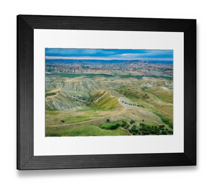 Framed Print : View from Craco Framed Print : View from Craco