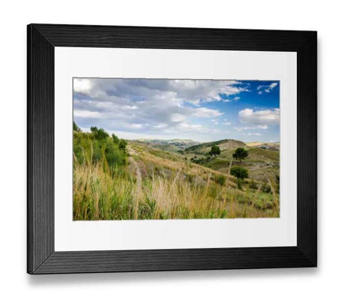 Framed Print : Countryside of Basilicata Framed Print : Countryside of Basilicata