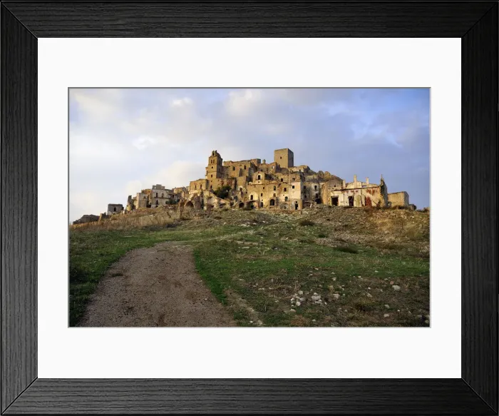 Framed Print : Craco, the ghost town Framed Print : Craco, the ghost town