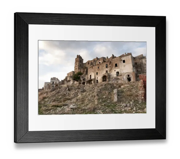 Framed Print : Craco, the ghost town Framed Print : Craco, the ghost town