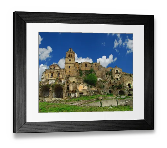 Framed Print : Craco - Il Paese Fantasma Framed Print : Craco - Il Paese Fantasma