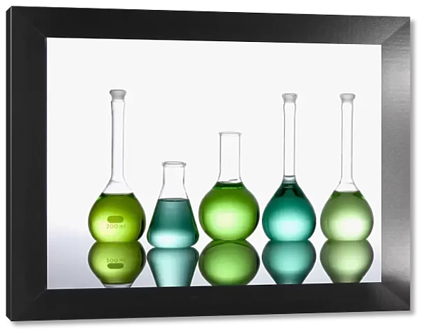 glass laboratory flasks