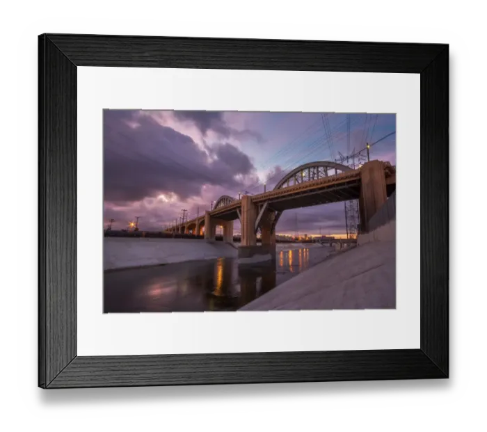 Framed Print : Sunrise under bridge Framed Print : Sunrise under bridge