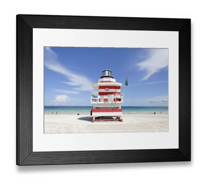 Framed Print : Lifeguard Tower of South Pointe Park Framed Print : Lifeguard Tower of South Pointe Park