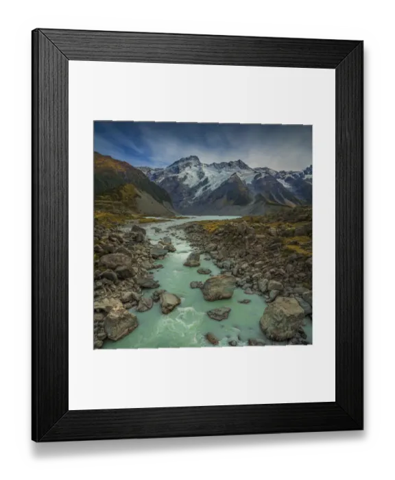 Framed Print : Hooker Valley, Mount cook national park, South Island of New Zealand Framed Print : Hooker Valley, Mount cook national park, South Island of New Zealand