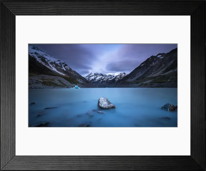 Framed Print : Mt Cook & Hooker Lake Framed Print : Mt Cook & Hooker Lake