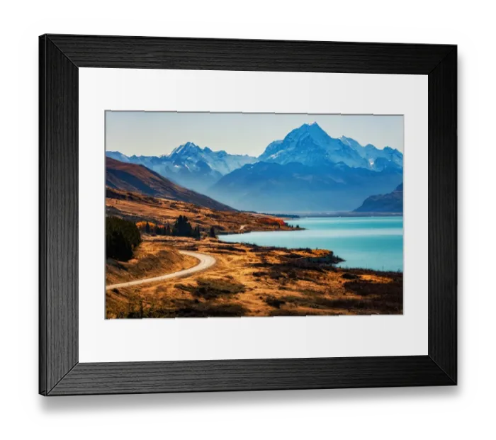 Framed Print : Road way to Mount Cook Framed Print : Road way to Mount Cook