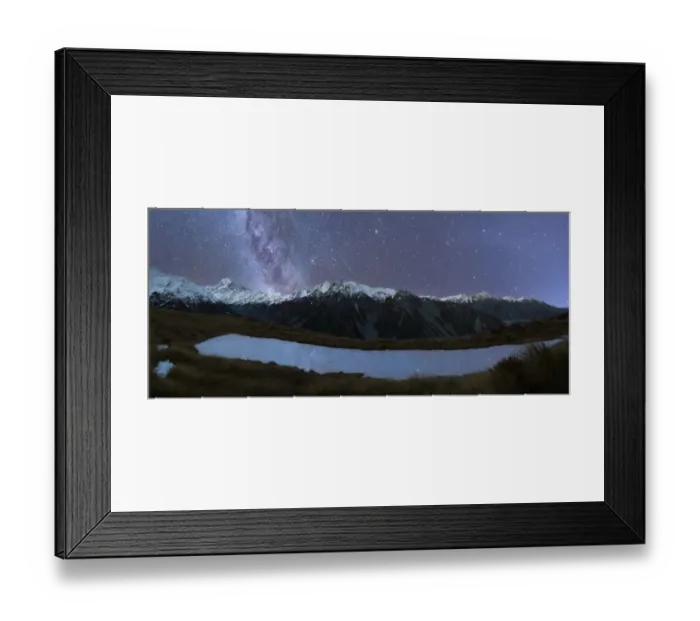Framed Print : Milkyway and stars above the skies of mount cook Framed Print : Milkyway and stars above the skies of mount cook