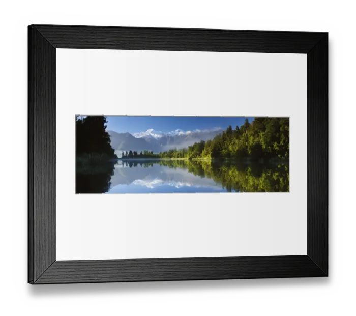Framed Print : Lake Matheson, Mount Tasman and Mount Cook Framed Print : Lake Matheson, Mount Tasman and Mount Cook