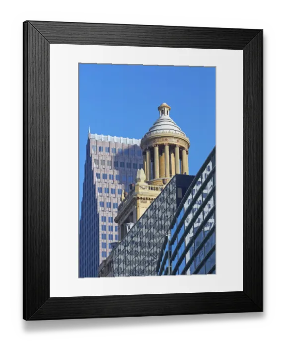 Framed Print : Art deco roof of the Esperson Building Framed Print : Art deco roof of the Esperson Building
