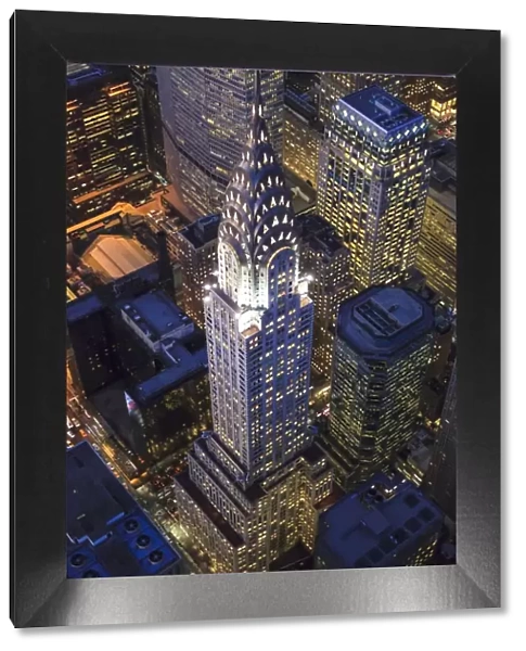 The Chrysler Building and Manhattan skyscrapers