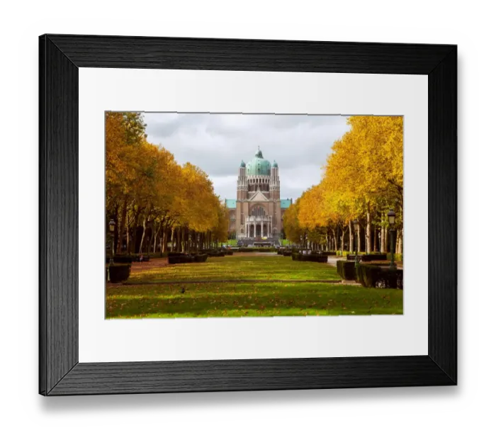 Framed Print : Sacre-Coeur Basilica in Brussels Framed Print : Sacre-Coeur Basilica in Brussels