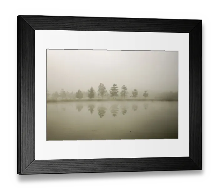 Framed Print : Reflections in the fog Framed Print : Reflections in the fog
