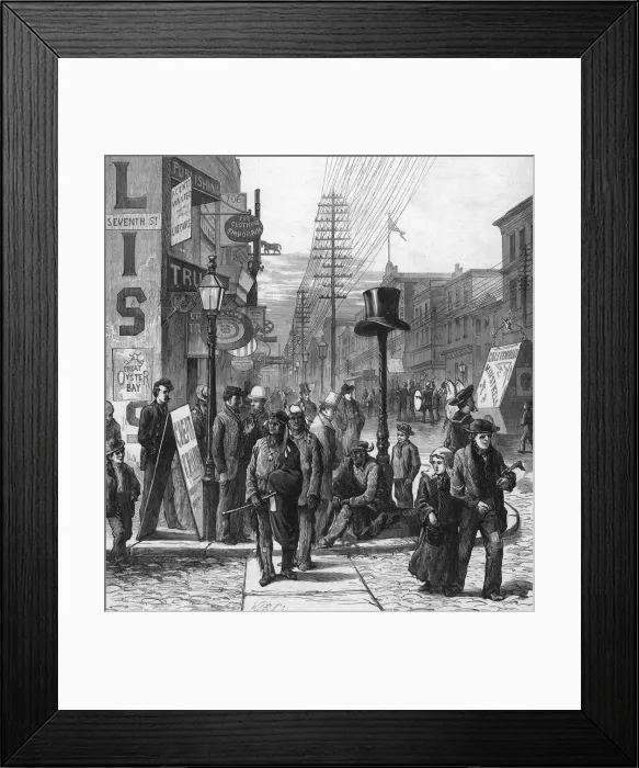 Framed Print : Philadelphia Street Framed Print : Philadelphia Street