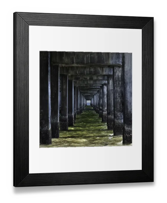 Framed Print : Water under pier Framed Print : Water under pier