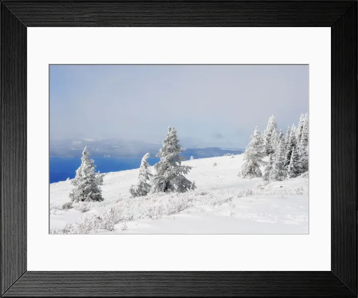 Framed Print : Winter at Lake Tahoe