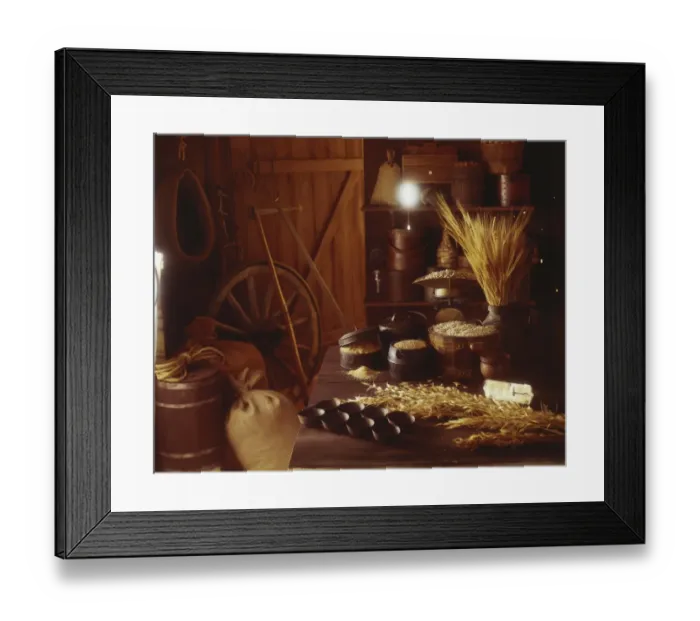 Framed Print : Various cereals on table Framed Print : Various cereals on table