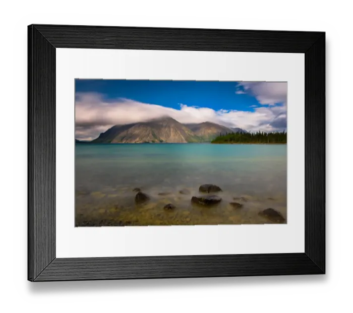 Framed Print : Turquoise Lake Kathleen