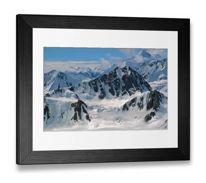 Framed Print : St Elias range, Kluane Park, Yukon