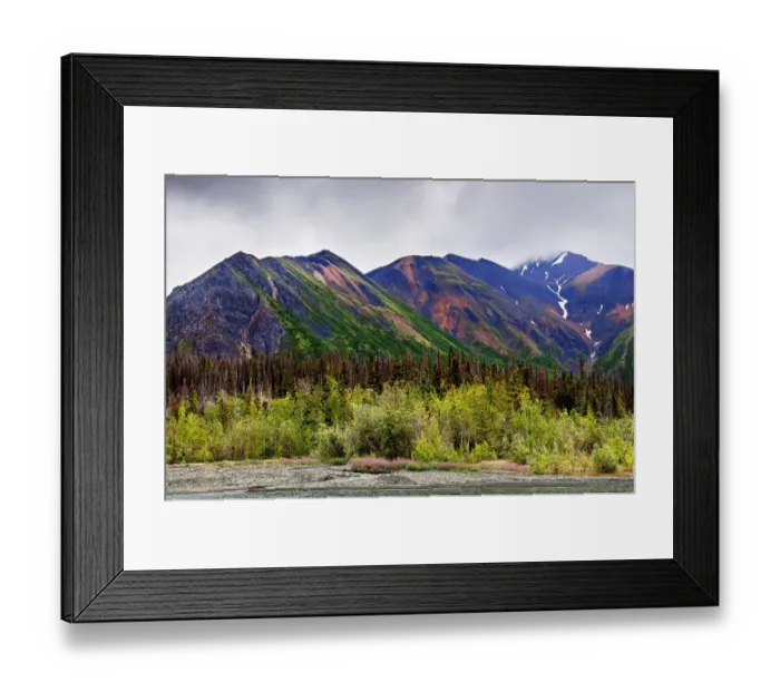 Framed Print : Mountains of Kathleen Lake Framed Print : Mountains of Kathleen Lake