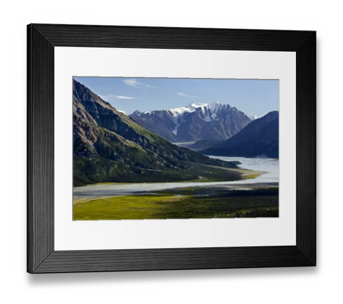 Framed Print : View up the Slims River Valley, Kluane National Park, Yukon, Canada Framed Print : View up the Slims River Valley, Kluane National Park, Yukon, Canada